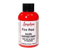 Angelus Pintura para cuero, 113.4 g, color rojo fuego