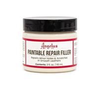 Angelus Relleno de cuero para rellenar o reparar agujeros, desgarros, grietas, arañazos, para asientos de coche de cuero, muebles, zapatos, flexible, 2 onzas