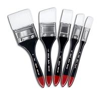 Angelus Brocha grande - Pinceles grandes para pintura acrílica, pincel gigante para pintura al óleo, lienzo, murales, tenis, manualidades (juego de 5)