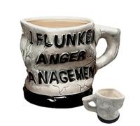 Anger Management Ceramic Mug - Ceramic Inspirational Funny Mugs For Tea | Funny Coffee Mug for Latte, Hot Cocoa, Wine, Novelty Beverage Mugs