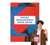 Anger Management Men, guía de tensiones emocionales, 21 x 28,5 cm, libro de trabajo de habilidades de regulación de gestión, estrategias prácticas para autocontrol, reducción del estrés y relaciones