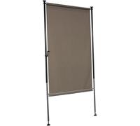 Angerer Freizeitmöbel GmbH Toldo Vertical para protección Visual y Solar, Montaje sin Agujeros ni Tacos, Ideal para Apartamentos de Alquiler (Topo, 120 cm)