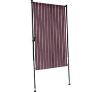 Angerer Protector de privacidad Exclusivo Burdeos, 120 cm | Toldo vertical para protección visual y solar, montaje sin taladrar, ideal para viviendas de alquiler, fabricado en Alemania