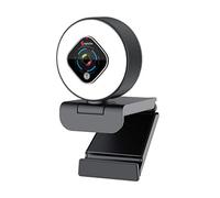 Angetube Webcam con función de Zoom - 1080P Streaming de Medios de comunicación Web CAM con micrófonos duales con 5 Niveles de Zoom Digital Utilizado para Video Chat y videoconferencia
