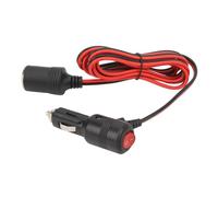 ANGGREK 12V 24V Adaptador de Encendedor de Cigarrillos para Automóvil con Interruptor Enchufe Macho a Hembra de Encendedor de Cigarrillos Toma con Fusible de 15A para Automóviles