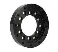 ANGGREK ANGGREK Adaptador de Volante Placa Negra, Aluminio CNC para G25 G27 G29 G920, Precisión Mejorada con Rueda de Acero de 13 14 Pulgadas (73mm) (73mm)