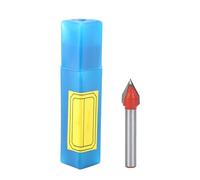 ANGGREK Bit de Ranura V de 60 Grados de 6 Mm de 10 Mm Corte de Tungsteno de Acero de Tungsteno Herramienta de Grabado Enrutador CNC para Naufragia con Cuchilla de Acero de Alto