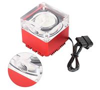 ANGGREK Bomba de Agua para Computadora, Bomba de Enfriamiento RGB con Flujo de 800 L/H, Cabezal de 3,5 M para Sistemas de PC para Juegos de Alto Rendimiento (rojo)