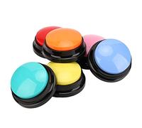 ANGGREK Botones de Comunicaci¨®n para Perros Grabadora de Perros Botones Parlantes para Mascotas 6 Piezas Multifunci¨®n Port¨¢til 30 Segundos de Grabaci¨®n con Material ABS para Perros