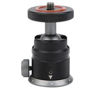 ANGGREK Cabezal de Bola Giratorio de 360 Grados, Cabezal de Bola Pequeño de Aleación de Aluminio con Tornillo de 1/4 Pulgadas para Trípode y Soporte de Cámara