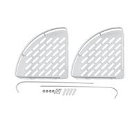 ANGGREK Caddio de Ducha de Doble Nivel Estante de Aluminio Ratería de Esquina de Aluminio con Soporte de Pared para el Almacenamiento de Toallas de champú 36x22x30cm