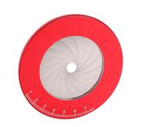 ANGGREK Compás de Dibujo Ajustable de Acero Inoxidable, Regla de Círculo Giratorio para Carpintería 0-12,5 Cm, Precisión de Dibujo (rojo)