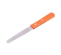 ANGGREK Espátulas para Depilación, Palitos Facial para Cera Depilatoria Profesional Depresores Reutilizable de Metal Mango de Madera Palo Artesanal para depilación Corporal/Crema para Pasteles