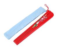 ANGGREK Fan de Seda de bamb¨² Tai Chi Kung Fu Danza a Mano Derecha con S¨®lido Remache de Metal M¨²ltiple para Actuaciones de Baile de Tai Chi (Rojo)