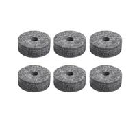 ANGGREK Fielos de Tubo de Soporte 2 Piezas, Fieltro Platillo 6 Piezas, Fieltro Embrague 4, Soporte Platillo con Tuercas Ala Mangas y Llave Tambor, para Accesorios Batería, Reemplazo (GREY)