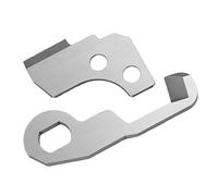 ANGGREK Juego de Cuchillas Superiores e Inferiores Overlocker, Cuchillas de Repuesto de Acero Inoxidable para Máquinas de Coser 204D DM234 634D, Corte Preciso y Fácil Instalación