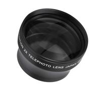 ANGGREK Lente de Cámara 2X, Aleación de Aluminio, Teleobjetivo de Alta Definición, Zoom 2X para Cámaras SLR con Montura de 37 Mm