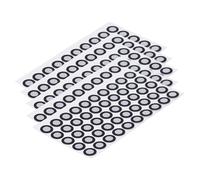 ANGGREK Marcador de Escaneo Pegatinas Reflectantes de Posicionamiento de PET 15 Hojas 750 Puntos 6 Mm ID 10 Mm OD para Escaneo 3D Ingeniería Inversa Análisis de la Marcha y Seguimiento de Movimiento