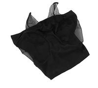 ANGGREK Mascarilla de Caballo con Orejas, Máscara de Mosca de Malla Elástica Transpirable, Protección UV para Caballos con Comodidad Duradera (Black)