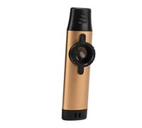 ANGGREK Metal Kazoo, Boca de Resina Ajustable con 5 Diafragmas de Flauta, Instrumento de Viento para Tocar Kazoo (GOLD)