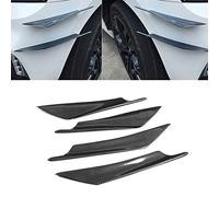 ANGGREK Panel de Spoiler de Plástico de Labios de Parachoques Delantero Universal Delantero con Diseño de Fibra de Carbono para el Estilo y Protección del Automóvil