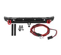ANGGREK Parachoques Trasero de Metal, Columnas de Montaje Resistente con Anillas D para Axial SCX10 III AXI03007 Accesorio de Reemplazo para Auto RC 1/10