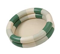 ANGGREK Piscina Inflable para Bebés Retro Hinchable Piscina de Agua Gruesa para Juegos Familiar Diversión Al Aire Interiores Niños PVC Redondo Verano Estilo Lindo (Raya Verde)