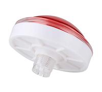 ANGGREK Pulsador de Luz LED de 100 Mm, Estructura Acrílica, Botón de Juego Resistente Al Desgaste con Efecto de Sonido, para y Juegos (Rojo)