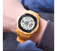 ANGGREK Sports Watch Digital Sports Watch Expedition para Hombres Mira con Alarma de Pantalla Luminosa WR50M Impermeable para Senderismo Al Aire (Black)