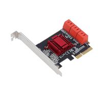 ANGGREK Tarjeta Adaptadora PCIe a 3, Material PCB de Primera Calidad, Tarjeta de Expansión de 6 Puertos con Rendimiento de Alta Velocidad para Computadoras (#1)