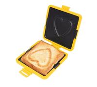 ANGGREK Tostador de Microondas, Sandwichera de Silicona y Metal, Cocción Rápida para Tostadas Crujientes en 3 a 5 Minutos, Antiadherente Apto para Lavavajillas, para Desayuno Hogar Oficina (YELLOW)
