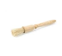 ANGIX 1 cepillo de madera para repostería | Útil en la cocina | Ideal para aplicar aceites, glaseados, leche y otros | con un cómodo mango redondo de madera | Tamaño 2 cm x 2 cm x 19 cm