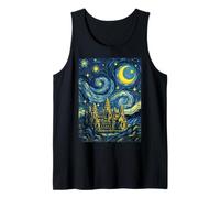 Angkor Wat Camboya Noche Estrellada Historia del Arte Presente Camiseta sin Mangas