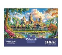 Angkor Wat, Camboya Puzzle 1000 Piezas para La Familia-Rompecabezas Difícil, Apto para Adultos Y Adolescentes A Partir De 14 Años 52x38cm/1000pcs