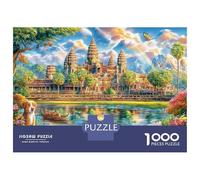 Angkor Wat, Camboya Rompecabezas 1000 Piezas, Puzzles Imposible, De Juego De para Adultos Y Niños A Partir De 14 Años 38x26cm/1000pcs
