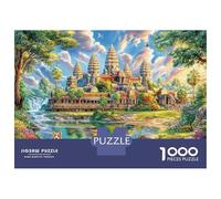 Angkor Wat, Camboya Rompecabezas 1000 Piezas, Puzzles Imposible, De Juego De para Adultos Y Niños A Partir De 14 Años 52x38cm/1000pcs
