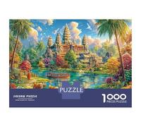 Angkor Wat, Camboya Rompecabezas 1000 Piezas, Puzzles Imposible, De Juego De para Adultos Y Niños A Partir De 14 Años 52x38cm/1000pcs