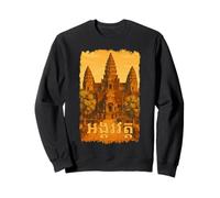 Angkor Wat Camboya Temple Obra de arte Sudadera