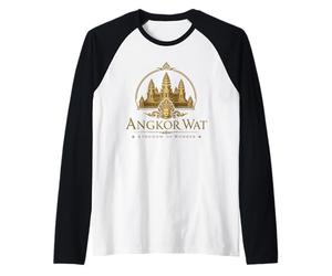 Angkor Wat Reino de la Maravilla Camiseta Manga Raglan