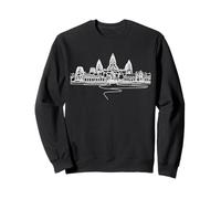 Angkor Wat Templo Arte Lineal Camboya Sudadera