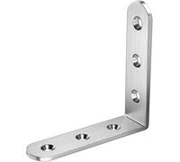 Angle brackets,Stainless Steel Corner Code L Type, 90 Degree Right-Angled Laminate Drag Triangular Iron Bracket Bracket Tables, Chairs, Furniture Hardware Connectors(100 * 100mm)