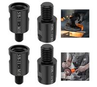 Angle Grinder Adapter, 5/8"-11 Female to M14 Male Adaptor, 5/8"-11 Female to M10 Male Converter, Thread Adapter for Angle Grinder, Interface Connector Adaptor Set, Angle Grinder Polisher Converter