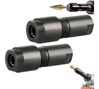 Angle Grinder Conversion Accessories Adapter Kit, 2025 New 100-Tyle Angle Grinder to Straight Grinders Adapter - Chuck Drill Bit Connecting Tool for 6mm+3mm Conversion (2 * 6mm)