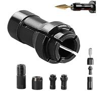 Angle Grinder Conversion Accessories Kit, 2025 New 100-Tyle Angle Grinders to Straight Grinder Adapter, Chuck Drill Bit Connecting Tool for 6mm+3mm Conversion (3mm+6mm)
