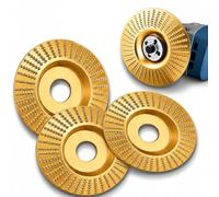 Angle Grinder Polishing Pad,Juego de 3 discos abrasivos de madera para amoladora angular, Tungsten Carbide Sanding Discs, disco para tallar madera y metal duro, herramienta de carpintería,100/22 mm