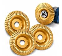 Angle Grinder Polishing Pad,Juego de 3 discos abrasivos de madera para amoladora angular, Tungsten Carbide Sanding Discs, disco para tallar madera y metal duro, herramienta de carpintería,100/22 mm