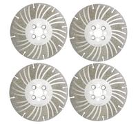 Angle Grinding Wheel - Electroplated Diamond 4½" / 5" / 6" Plus Series,High-Strength Alloy Blade,Dual-Grit Turbo Thread Disc,for Metal, Stone,Concrete,Tile Cutting & Grinding (4"+4 ½ "+5"+6",1SET)