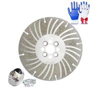 Angle Grinding Wheel - Electroplated Diamond 4½" / 5" / 6" Plus Series,High-Strength Alloy Blade,Dual-Grit Turbo Thread Disc,for Metal, Stone,Concrete,Tile Cutting & Grinding (4 ½ ",1SET)