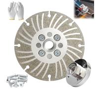 Angle Grinding Wheel - Electroplated Diamond 4 ½ Plus+, Electroplated Diamond Grinding Wheel, for Polishing and Cleaning Stone Concrete Surface, Cement, Marble, Rock, Granite (6IN)