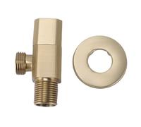 Angle Stop Valve Heavy Duty Brass G1/2 Interface Outlet Shut Off Valve Universal Fit for Toilet